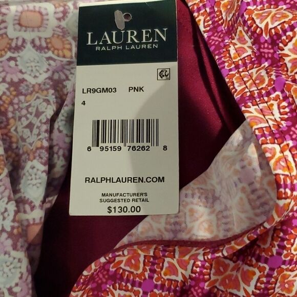 Ralph Lauren Women's Slimming Print Wrap One-PieceBathing Suits Size 10 & 4 avai - Picture 9 of 9